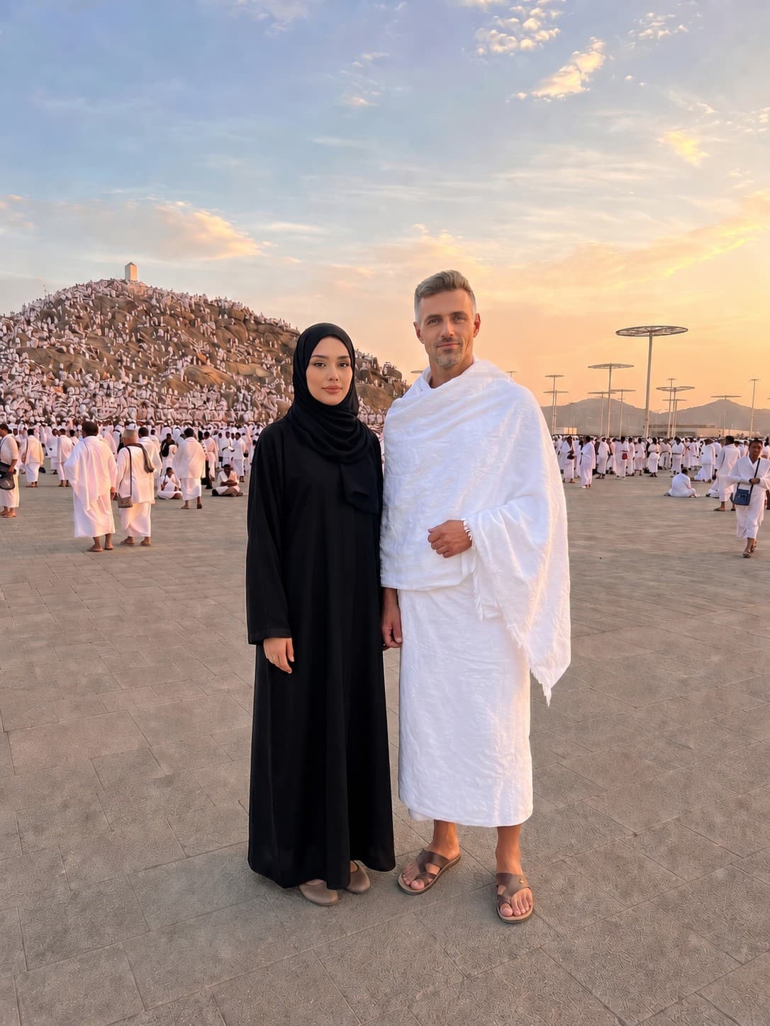 A Couple on Mount Arafat
